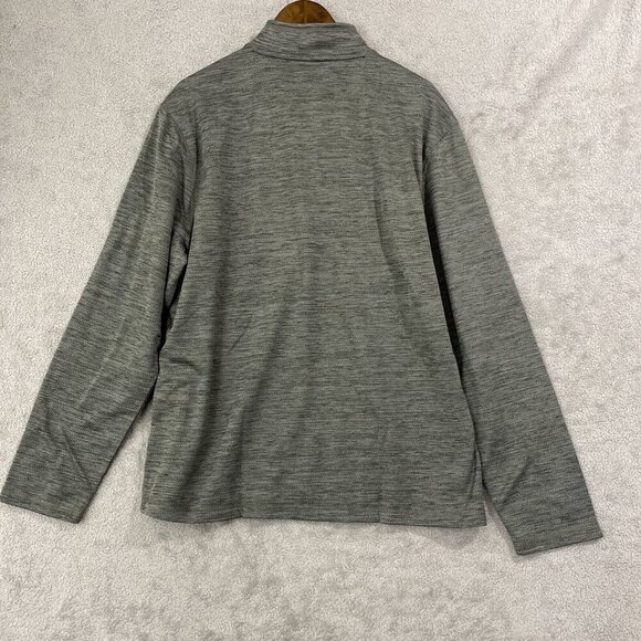 NEW G.H. Bass & Co. Men's XL Mixed Media Gray 1/4 Zip Pullover Sweatshirt - Picture 3 of 8